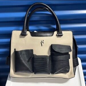 Simply Vera by Vera Wang Purse Tan Black Size Medium